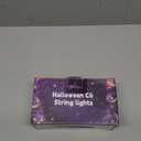 WATERGLIDE Halloween C6 String Lights, 33ft 100 LED Black Wire Fairy Lights with 29V Safe Adaptor, 8 Lighting Mode, Waterproof for Indoor Outdoor Patio Xmas Tree Party Decor, Purple