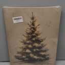 WODMIS Vintage Christmas Tree Wall Decorations Framed Canvas Art, Farmhouse Moody Neutral Winter Xmas Tree Decor Canvas Home Decorations for Farmhouse Home Bedroom Living Room Wall Decor 11x14