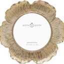 Circular Gold Floral Photo Frame / 4x4 In | For Tabletop Display | Perfect for Home Decor, Wedding, Graduation, Or Milestone Photos
