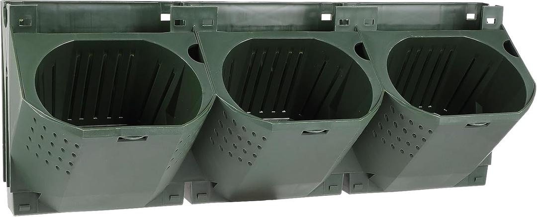 Yardwe Vertical Garden Wall Planter Stackable Plant Pot Wall Mounted Hanging Flower Pot for Balcony Garden Home Office Doorway Yard