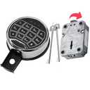 Digital Electronic Keypad Lock for Right Swing Bolt Safes, Gun Safe Lock Replacement, Time Delay Safe Lock Including 2 Emergency Keys for Locksmiths