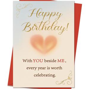 Mcduldul Romantic Birthday Cards Gifts for Husband Wife Boyfriend Girlfriend Couple, Funny Birthday Decoration for Men Women Him Her 5 Pack