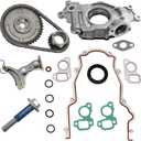 M295HV LS Oil Pump 5.3 Timing Chain Timing Cover Gasket Kit Fit for 2007-2013 Chevy Silverado 1500 Tahoe GMC Sierra Yukon Buick Cadillac 4.8 5.3 6.0 6.2L No VVT