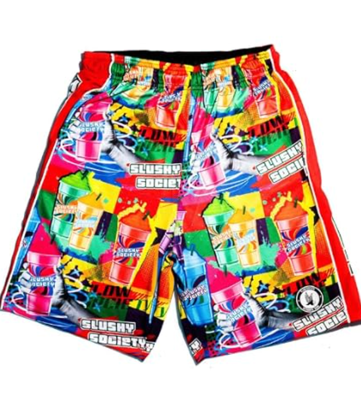 Flow Slushy Society Cake Boys Shorts - Kids Athletic - Basketball - Baseball - Hockey - Football - Lacrosse - Multi, size XXS