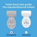 Drive Medical 2-in-1 Raised Toilet Seat with Removable Padded Arms - Elevated Bathroom Safety Support - Secure Locking Attachment - Easy Height Assistance - Durable Construction, Standard Toilets