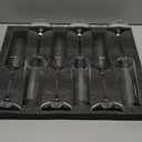 BACLIFE Champagne Flutes - Hand Blown Elegant Champagne Glasses Set of 6 - Unique Gift for Mother's Day, Birthday, Wedding - Ideal for Wine Tasting, Daily Use - 7.5 oz, Clear