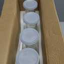 Set of 4 Square Glass Carafe with Lid, 1 Liter Clear Glass Pitcher, Beverage Serveware Carafe for Mimosa Bar, Brunch, Cold Water, Juice, Milk, Iced Tea, Lemonade