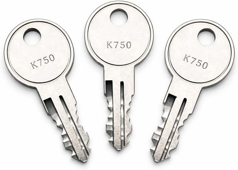 3-Pack K750K799 Replacement Toolbox Keys Compatible with for Weather Guard Truck Tool Box, Double Sided Cut Key(K751)