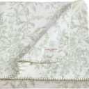 Laura Ashley - Soft Reversible Throw Blanket for Bed & Couch, 50 x 70