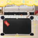 Under Couch Blockers for Pets, 6.7" Height-83 Length in Total Couch Blockers, Keep Dogs Off Couch Sofa, Durable Detachable Under Couch Toy Blocker with Strong Tape, Black