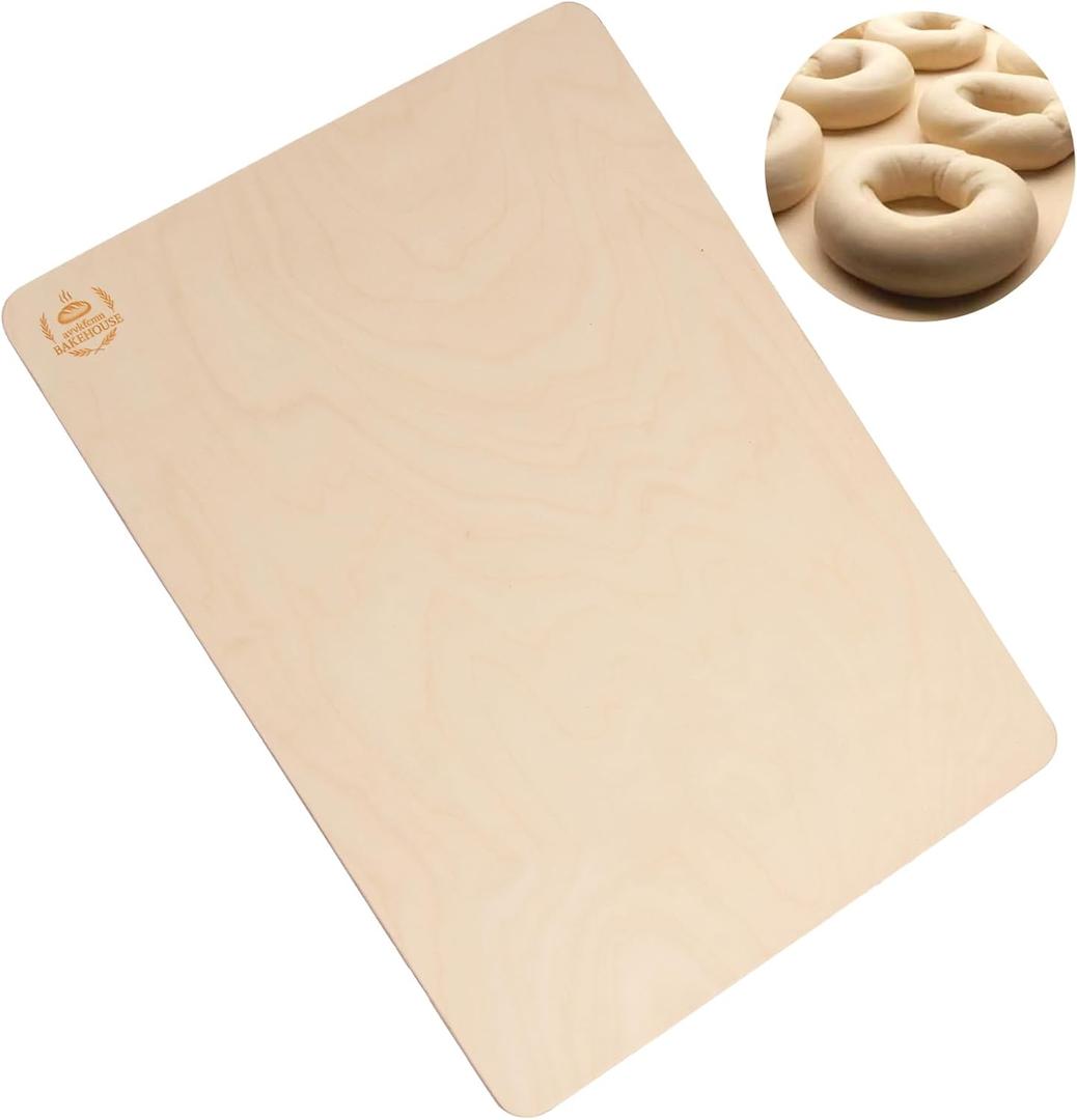 Wood Proofing Board, 18 x 26 Inch, Thickened 7-Ply Birch Plywood  Bread Proofing Board for Bagels, Bread, Pretzels, and Pizza, Suitable for Home and Commercial Baking Use