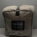 Vera Wang - King Comforter Set, Premium Cotton Bedding Set with Matching Shams, Chic Room Essentials, Oeko-Tex Certified (Puckered Texture Grey, King)