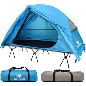 Arctic Lemmings 4-in-1 Camping Cot Tent(Blue+Grey)