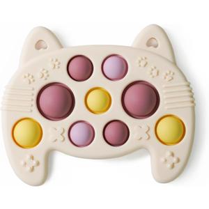 LiKee Fidget Popper Sensory Baby Toys for 10+ Months, Christmas Stocking Stuffers Push and Popping Busy Board, Montessori Toys for 1+ Years Old, Airplane Car Travel Toy for Toddlers 1-3 Stress Relief