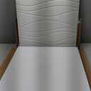 6 PCS Acoustic Panels, 23.6x23.6'' Self-Adhesive Soundproof Wall Panels,Water Waves Acoustical Wall Panels, Peel and Stick Wall Panel Decorative Acoustic Wall Panels for Recording and Home Studio (White)