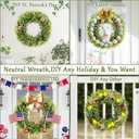 Christmas Boxwood Wreath Door Wreath 20In Large Christmas Door Wreaths for Front DoorWreath Winter Spring Summer Indoor OutdoorWreath Farmhouse Artificial Greenery Wreaths Home Decoraction