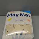 Blissful Diary Baby Play Mats for Floor, 71x59 Inch Extra Thicker & Large Soft Cushioning Foam Playmats for Babies and Toddlers, Foldable Washable Baby Crawling Mat for Playpen, Earth Tones Design