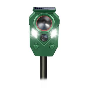 OTSEZE Solar Animal Repellent,Ultrasonic Cat Repellent Outdoor with Motion Sensor,Waterproof Deer Repellent with Flashing Light Defender Mouse,Squirrel,Raccoon,Skunk,Rabbit,Dog for Yard Farm Garden 2 Pack