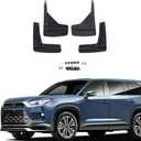 PIUGILH Mud Flaps Splash Guards Compatible with Toyota Grand Highlander 2024 2025, 4PCS Front & Rear Side Wheel Fender Cover Mudguards Mudflaps Exterior Accessories