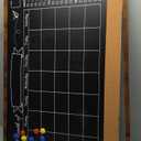 Magnetic Chalkboard Calendar 24x36 Inches, Framed Chalk Board for Wall Organization, Planning/School Timetable/Memo, Hanging Magnetic Surface for Office, School, Home