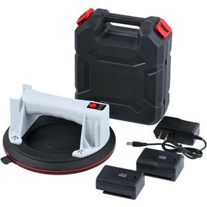 Electric Glass Suction Cup Lifter 8"-400lbs Max Load-Digital Display Suction Cups-Monitor-Auto Start Pump-Detachable Battery. Glass, Granite, Tile, Metal, Windshield Suction Cup Handles Tool.