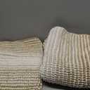 BSICPRO Bathroom Rugs and Mats Sets, 2 Piece Thick Absorbent Chenille Bath Mat Rug Set Non Slip, Soft Shaggy Bath Room Floor Mats for Bathroom, Machine Washable (20" x 32" Plus 16" x 24", Beige)