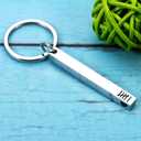 ZZP 6 Year Anniversary Keychain, Iron Gifts for 6th Anniversary, Iron Anniversary Gifs for Him Her, Wedding Registry Ideas, Birthday Stocking Stuffers for Adults, 6th Year Wedding Presents