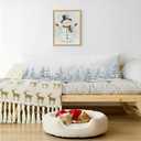 Winter Snowy Pine Tree Forest Body Pillow Cover 20x54, Farmhouse Christmas Tree Landscape Long Body Hug Pillow Pillowcase for Bed Couch Kids Adults