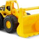 CAT Construction Toys, Construction Fleet 10" Front Loader Toy - HeavyDuty Plastic, Working Bucket & FreeRolling Wheels, Indoor/Outdoor Sandbox Vehicle for Toddlers & Kids Ages2+