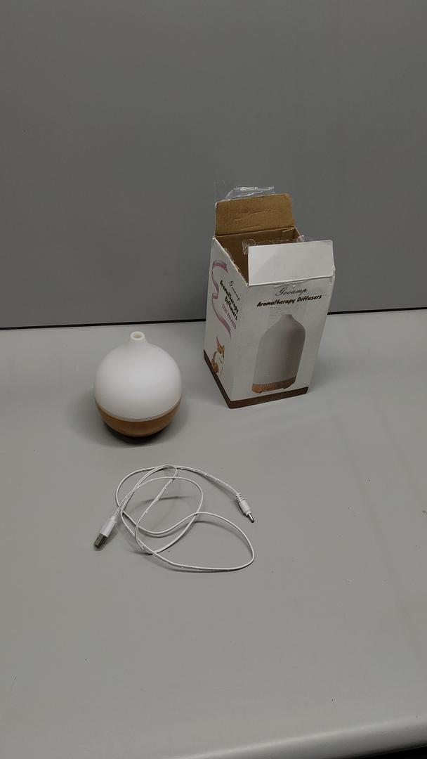 SALKING Essential Oil Diffuser, 100ml Small Aromatherapy Diffuser with Auto Shut-Off Function, Ultrasonic Diffusers for Essential Oils, Cool Mist Humidifier with Warm White Lights, for Office Home