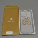 Miracase Magnetic for iPhone 15 Pro Max Case 6.7'' [Compatible with Magsafe] Full-Body Drop Proof Bumper Phone Case for iPhone 15 Pro Max with Built-in 9H Tempered Glass Screen Protector,Clear