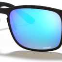 Ray-Ban Men's Rb4264 Chromance Square Sunglasses (Matte Black/Polarized Green Mirrored Blue)