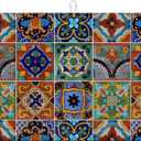 Talavera Mexican Tiles Dish Drying Mat For Kitchen Counter, Super Absorbent Microfiber Dish Drying Pad, Kitchen Gadgets For Easy Clean Multi-Use Large 18"x24"