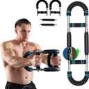 Twister Arm Trainer - Adjustable 60-110lb Resistance with High-Tensile Steel Spring, Portable Arm & Chest Workout Equipment for Forearm, Triceps Strength Training, Home Workout Equipmen for Men&Women (50-90lb)