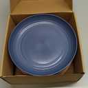 12 Pcs Unbreakable Deep Dinner Plates Set, 9 inch Reusable Plastic Wheat Straw Plates, Microwave and Dishwasher Safe Plate for Kitchen, Lightweight Plate for Dessert, BPA Free, 4 Colors (4-Dark Multicolor)