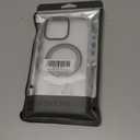 OWLSTAR for iPhone 16 Pro Max Case with Rotatable Magnetic Ring Stand, Compatible with MagSafe, Non-Yellowing Clear Hard-Back Protective Kickstand Phone Case 6.9 inch
 (Silver) (White)