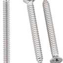 30 Pack #14 x 3 Flat Head Phillips Self Tapping Screws, 18-8 Stainless Steel 304, Countersunk Sheet Metal & Wood Screws, Corrosion Resistant Fasteners