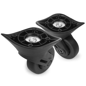 Domiella 2pcs Luggage Replacement Wheels, Suitcase Swivel Repair Caster Wheels, 360 Degree Rubber Suitcase Trolley Wheel Kit for Travel, A73