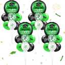 Kasyat 4 Set Green and Black 2026 Graduation Table Centerpiece Balloon Stand Kit Congrats Grad Foil Balloons for Graduation Party Supplies Decorations