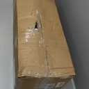 MAXYOYO Modern Accent Chair, Comfy Living Room Chair with Metal Frame Wooden Armrest, Upholstered Armchair with Soft Cushion for Bedroom Balcony Lounge Reading Room, Dark Green (Standard)