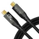 ZIKNYDO 8K for Thunderbolt 5 Cable 10FT/3m, 80Gbps Data Transfer, USB C 120Gbps Bandwidth for 16K/Dual 8K Displays, PD3.1 240W Charging, for Thunderbolt 4, MacBook M4, eGPU, Mac mini M4 Pro, Monitor