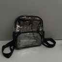 Clear Backpack for Stadium Events Clear Backpack 12x12x6 with Front Pocket for Concert Sport Fashion Women Backpack Events Work Travel