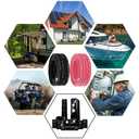 6 Gauge Marine Wire 6 AWG Marine Grade Wire Include 6 AWG 10FT Red & 10FT Black,6 Gauge Tinned Copper Boat Cable for Automotive Electrical Battery Speakers Solar Outdoor RV Camper Trailer