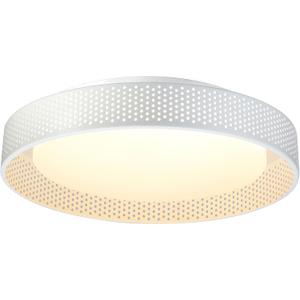 White Rustic Flush Mount Ceiling Light Fixture, 13inch LED Cage Ceiling Light Fixture,LED 24W,Dimmable Minimalist 5CCT 3000K-6000K Celing Lamp for Bedroom,Kitchen,Laundry,Hallway