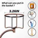 Vintage Double Hook Towel Bar with Candle Holder, Antique Rustic Bathroom Wall Mounted Accessory, Sturdy Towel Ring with Unique Design(Antique (6.5Inch*6Inch*3.5Inch)