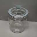 1 Gallon Glass Cookie Jar with Lid  Glass Jar with Lid - Airtight Food Storage Container for Cookies, Candy, Flour, Dog Treats  Clear Large Kitchen Jar for Pantry - Glass Containers with Lids