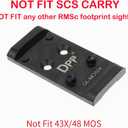 DPP Titanium Adapter Plate Compatible with Glock Gen 3 to Gen 5 17 19 MOS Holosun 407K/507K/EPS Carry/EPS/Romeo Zero
