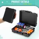Hushee Black Peptide Case Storage for 6x3ml+1x30ml Bac & Case Holds Vials Water Bac Peptide Glp Insulin Fridge Holder Storage Cases Room for Syringes Skin Prep Wipes Portable Travel Box Fridge Freezer