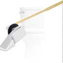 Universal Front Mount Metal Toilet Handle Replacement Kit Compatible with American Standard/Mansfield/Gerber/TOTO/Kohler Toilet, Toilet Tank Flusher Lever with Flapper Chain, Chrome