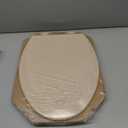 Bemis 1500EC 068 Toilet Seat with Easy Clean & Change Hinges, 1 Pack Elongated, Fawn Beige